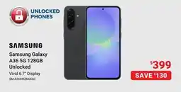 Visions Electronics Samsung Galaxy A36 5G 128GB Unlocked Vivid 6.7 Display offer