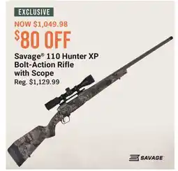 Cabela's Savage 110 Hunter XP Bolt-Action Rifle with Scope offer