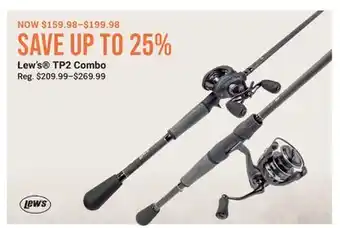 Cabela's Lew's TP2 Combo offer