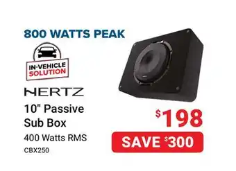 Visions Electronics Nertz 10 Passive Sub Box offer