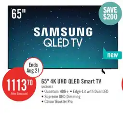 The Brick Samsung 65 Q8F QLED 4K Smart AI TV (QN65Q8FAAFXZC) offer