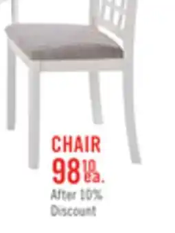The Brick Dena Dining Chair with Vegan-Leather Fabric - Grey offer