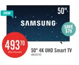 The Brick Samsung 50 U7900F Crystal UHD 4K Smart TV (UN50U7900FFXZC) offer