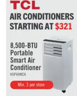 The Brick TCL 8,500 BTU Portable Smart Air Conditioner - H5P44W-CA offer