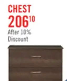 The Brick Aida Bedroom Chest of Drawers, 4-Drawer, 28W x 37.3H, Made in Canada - Brown offer