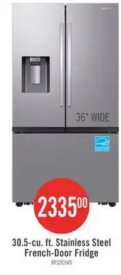 The Brick Samsung 36 31 Cu. Ft. Full Depth French-Door Refrigerator - Stainless Steel - RF32CG5400SRAA offer