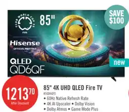 The Brick Hisense 85 QD6QF 4K UHD QLED Fire TV offer