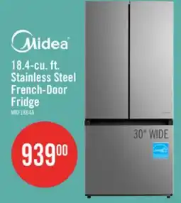 The Brick Midea 30 18.4 Cu. Ft. French-Door Refrigerator - Stainless Steel - MRF18B4AST offer