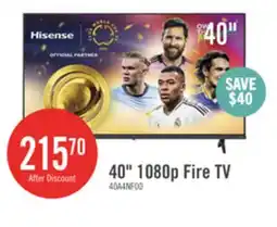 The Brick Hisense A4NF 40 Full HD Smart Fire TV offer