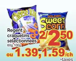 T&T Supermarket REGENT CRAQUELINS SÉLECTIONNÉES, 60g, 100g offer