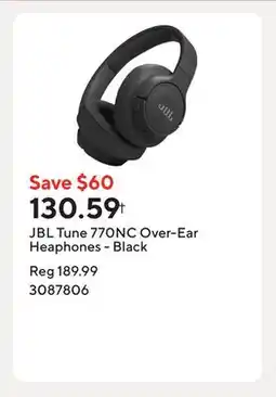 Staples JBL Tune 770NC Over-Ear Heaphones - Black offer