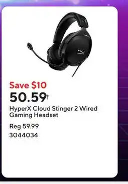 Staples HyperX Cloud Stinger 2 Wired Gaming Headset offer