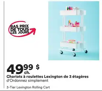 Michaels Chariots à roulettes Lexington de 3 étagères d'Ordonnez simplement offer