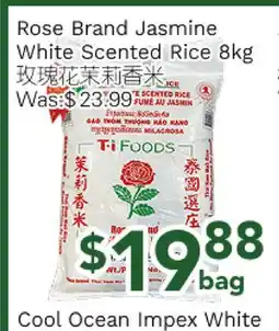 Ample Food Market Rose Brand Jasmine White Scented Rice offer