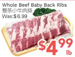 Ample Food Market Whole Beef Baby Back Ribs offer