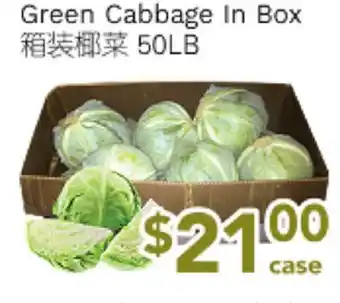 Ample Food Market Green Cabbage In Box offer