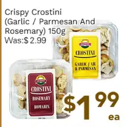 Ample Food Market Crispy Crostini (Garlic/Parmesan And Rosemary) offer