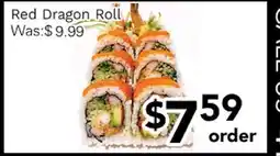 Ample Food Market Red Dragon Roll offer