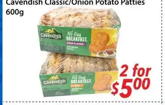 Bestco Food Mart Cavendish Classic/Onion Potato Patties offer