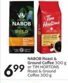 Safeway Nabob roast & ground coffee offer