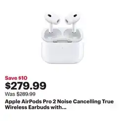 Best Buy Apple AirPods Pro 2 Noise Cancelling True Wireless Earbuds with USB-C MagSafe Charging Case offer