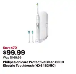 Best Buy Philips Sonicare ProtectiveClean 6300 Electric Toothbrush (HX6463/50) offer