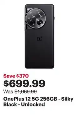 Best Buy OnePlus 12 5G 256GB - Silky Black - Unlocked offer
