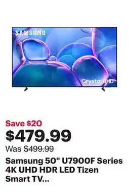 Best Buy Samsung 50 U7900F Series 4K UHD HDR LED Tizen Smart TV (UN50U7900FFXZC) - 2025 offer