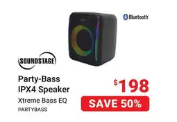 Visions Electronics Soundstage Party-Bass IPX4 Speaker offer