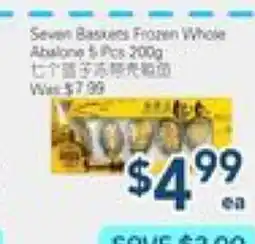 Oceans Fresh Food Market Seven Baskets Frozen Whole Abalone 5 Pcs offer
