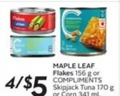 Safeway Maple leaf flakes offer