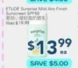 Oceans Fresh Food Market ETUDE Sunscreen spf50 offer