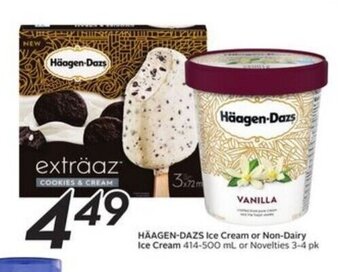 Sobeys Häagen-dazs ice cream or non-dairy ice cream offer