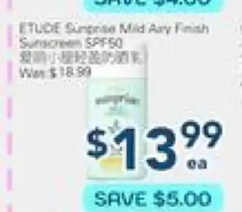 Oceans Fresh Food Market ETUDE Sunprise, Mild Airy Finish offer