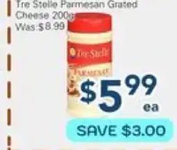 Oceans Fresh Food Market Tre Stelle Pamesan Grated Cheese offer