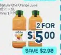Oceans Fresh Food Market Natural Oranges Juice offer