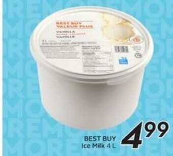 Sobeys Best buy ice milk offer