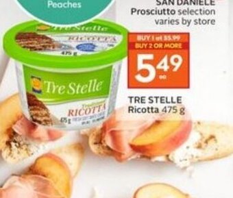 Sobeys Tre stelle ricotta offer