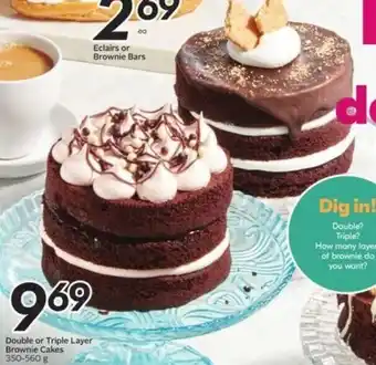 Sobeys Double or triple layer brownie cakes offer