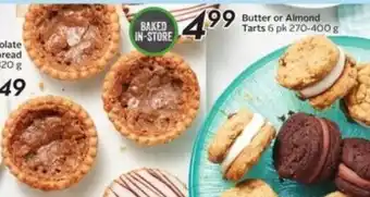 Sobeys Butter or almond tarts offer