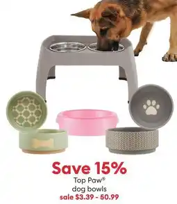 Petsmart Top Paw dog bowls offer
