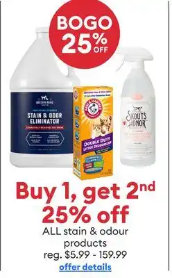 Petsmart ALL stain & odour products offer