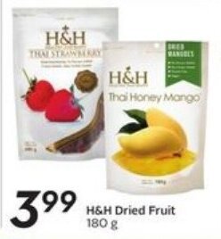 Sobeys H&h dried fruit offer