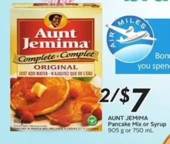Sobeys Aunt jemima pancake mix or syrup offer
