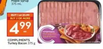 Sobeys Compliments turkey bacon offer