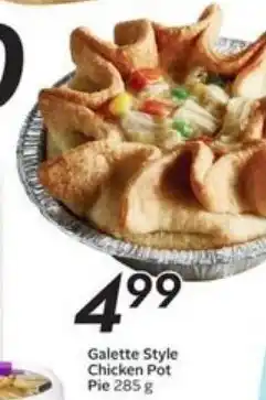 Sobeys Galette style chicken pot pie offer