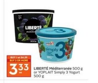 Sobeys Liberté méditerranée offer