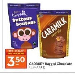 Sobeys Cadbury bagged chocolate offer