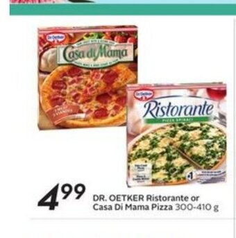 Sobeys Dr.Oetker Ristorante or casa di mama Pizza offer