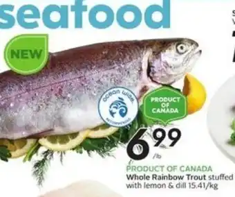 Sobeys Whole rainbow Trout offer